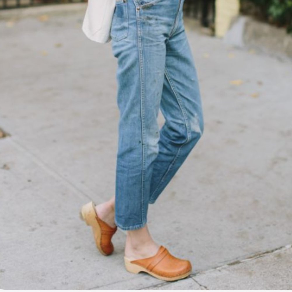 Holie Leather Clogs in British Tan- Size EU 42 (US -11)